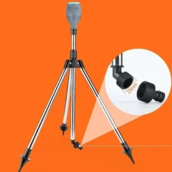 Rotating Tripod Sprinkler, 360 Degree Rotating Tripod Sprinkler, Garden Watering Irrigation System Tripod Automatic Rotating Sprinkler