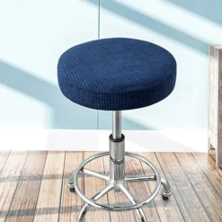 Round Bar Stool Seat Covers Washable Stool Cushion Slipcover Elastic Bar Chair Covers for Coffe Party Bar Restrant