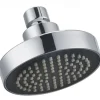 Round Chrome Plated Shower Top Spray，A Grade ABS Silvery Rainfall Soft Spray Function Rain Shower
