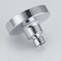 Round Chrome Plated Shower Top Spray,A Grade ABS Silvery Rainfall Soft Spray Function Rain Shower
