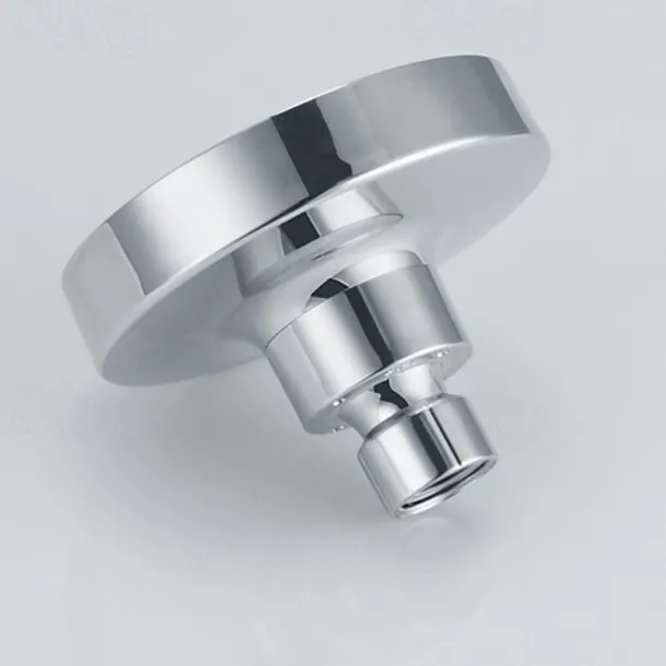 Round Chrome Plated Shower Top Spray,A Grade ABS Silvery Rainfall Soft Spray Function Rain Shower