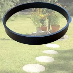 Round Garden Paving Mold - Durable Plastic Concrete Maker for DIY Outdoor Pathways, Lawn Edging, and Landscaping Projects, Garden Pathway Creation Smooth Edge Design Lightweight Gardening