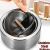 Round Push Down Ashtray Stainless Steel Ash Container Pocket Ashtray Outdoor Tabletop Ashtrays Decorative Wind Resistant Cigarette Ash Holder Desktop Ornament for Home Bar