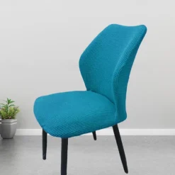 Round Seat Cover Curved Back Chair Covers Thickened Dining Chair Slipcover Stretch Seat Cover Washable Chair Protector for Dining Room Hotel Restauran
