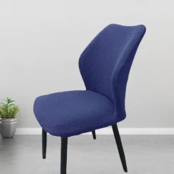 Round Seat Cover Curved Back Chair Covers Thickened Dining Chair Slipcover Stretch Seat Cover Washable Chair Protector for Dining Room Hotel Restauran