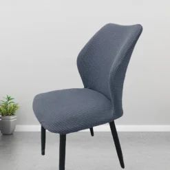 Round Seat Cover Curved Back Chair Covers Thickened Dining Chair Slipcover Stretch Seat Cover Washable Chair Protector for Dining Room Hotel Restauran