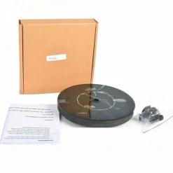 Round Solar Fountain Outdoor Landscape Pool Pond Water Pump Waterfall Decor Black