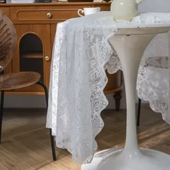 Round Tablecloths Elegant and Durable Table Covers Perfect for Dining and Kitchen Tables Ideal for Everyday Use or Special Occasions