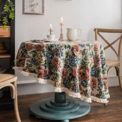 Round Tablecloths Elegant and Durable Table Covers Perfect for Dining and Kitchen Tables Ideal for Everyday Use or Special Occasions