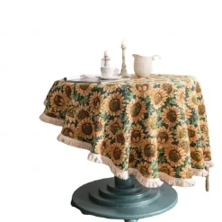 Round Tablecloths Elegant and Durable Table Covers Perfect for Dining and Kitchen Tables Ideal for Everyday Use or Special Occasions