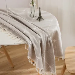 Round Tablecloths Elegant and Durable Table Covers Perfect for Dining and Kitchen Tables Ideal for Everyday Use or Special Occasions