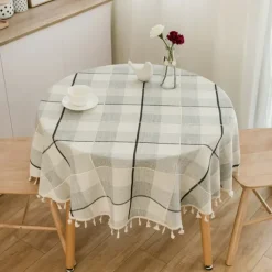 Round Tablecloths Elegant and Durable Table Covers Perfect for Dining and Kitchen Tables Ideal for Everyday Use or Special Occasions