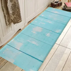 Rug Runner Colour Stripe Floor Mat Door Mat Hallway Carpets Area Rugs Washable for Bedroom Living Room Kitchen Bathroom Anti-Slip Floor Mats Wood lines