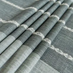 Rustic Lattice Tablecloth Cotton Linen Grey Rectangle Table Cloths for Kitchen Dining, Party, Holiday, , Buffet