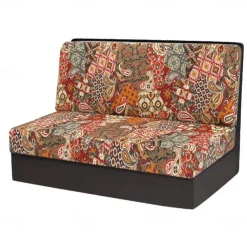 Rv Dinette Cushion Covers Printed Milk Silk All-Season Stretch RV Cushion Cover - Camping Van Seat and Sofa Slipcover for Comfortable and Durable Protection