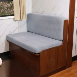 RV Dinette Cushion Covers Stretch Corn Velvet RV Cushion Covers - Elastic Sofa Seat Slipcovers for Camper - Comfortable and Durable for Camping and RV Furniture
