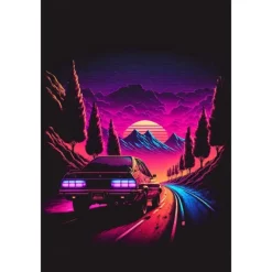 80s 90s Wall Art Colorful Neon Gamer Controller Canvas Poster Fantasy Earphones Esports Gaming Wall Art Painting For Kawaii Room Decor