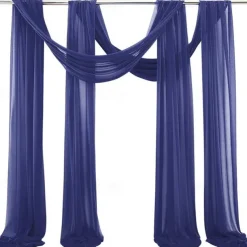 Sage Green Wedding Arch Drapes Chiffon Fabric Drapery Sheer Backdrop Curtains for Party Ceremony Arch Stage Decorations