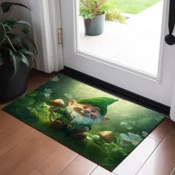 Saint Patrick's Day Doormat Floor Mats Washable Rugs Kitchen Mat Non-Slip Oil Proof Rug Gnome Indoor Outdoor Mat Bedroom Decor Bathroom Mat Entrance Rug