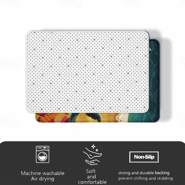 Saint Patrick's Day Doormat Floor Mats Washable Rugs Kitchen Mat Non-Slip Oil Proof Rug Indoor Outdoor Mat Bedroom Decor Bathroom Mat Entrance Rug Gnomes