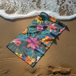 Sandproof Beach Towel Soft Cover Blanket Tropical Pug Large 3D Print Pattern Towel Bath Towel Beach Sheet Blanket Classic 100% Micro Fiber Comfy Blankets