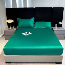 Satin Full-surround Anti-slip Urine-proof Mattress Cover Washed Silk Waterproof Bed Sheet Simmons Protective Cover