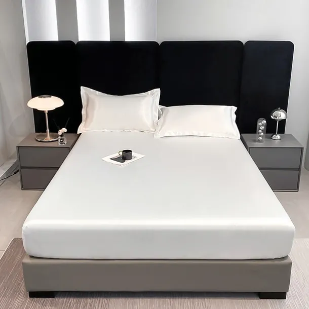 Satin Full-surround Anti-slip Urine-proof Mattress Cover Washed Silk Waterproof Bed Sheet Simmons Protective Cover