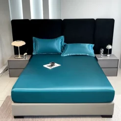 Satin Full-surround Anti-slip Urine-proof Mattress Cover Washed Silk Waterproof Bed Sheet Simmons Protective Cover