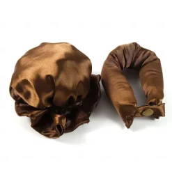 Satin Heatless Curling Set - Curling Stick + Curly Hair Cover, The Zero Heat BUN BONS Curling Set, Big Wave Sleep Lazy Person Curling Hair Artifact, Heatless Curly Hair Set for Women