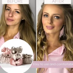 Satin Heatless Curling Set - Curling Stick + Curly Hair Cover, The Zero Heat BUN BONS Curling Set, Big Wave Sleep Lazy Person Curling Hair Artifact, Heatless Curly Hair Set for Women