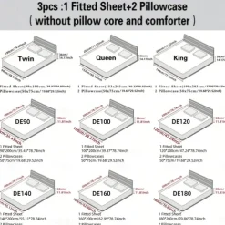 Satin Ice Silk Four-piece Set European American Sheets Bed Sheets Bedding