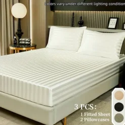 Satin Ice Silk Four-piece Set European American Sheets Bed Sheets Bedding