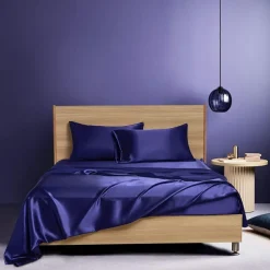 Satin Imitation Silk Bedding Four-piece Set Bed Sheet Bed Cover Pillowcase Combination Sheet Set