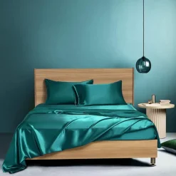 Satin Imitation Silk Bedding Four-piece Set Bed Sheet Bed Cover Pillowcase Combination Sheet Set