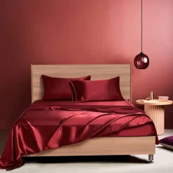 Satin Imitation Silk Bedding Four-piece Set Bed Sheet Bed Cover Pillowcase Combination Sheet Set