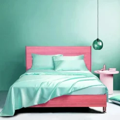 Satin Imitation Silk Bedding Four-piece Set Bed Sheet Bed Cover Pillowcase Combination Sheet Set