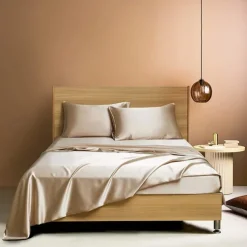 Satin Imitation Silk Bedding Four-piece Set Bed Sheet Bed Cover Pillowcase Combination Sheet Set