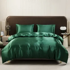 Satin Imitation Silk Ice Silk Bed Sheet Set Three or Four Piece Set