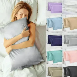 Satin Imitation Silk Pillowcases