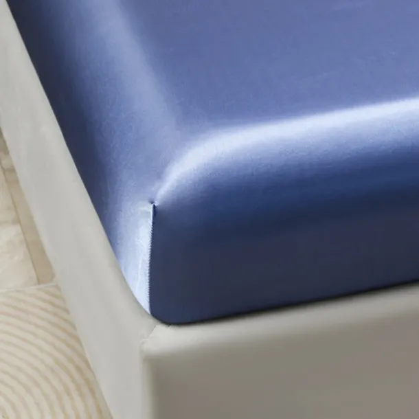 Satin Imitation Silk Solid Color Bedding Three-piece Set Bed Sheet Four-piece Set Pillowcase Combination Sheet Set