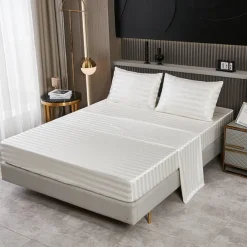 Satin satin ice silk four-piece set European and American sheets, mattress covers and pillowcases