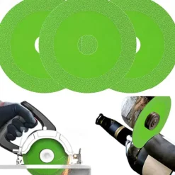 Saw Blade Tool Glass Cutting Disc Diamond High-temperature Resistant Accessories Green Angle Grinder Grinding Wheel