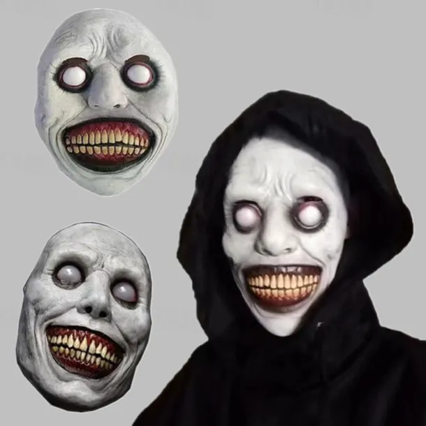 Scary Halloween Mask for Adults, Realistic and Durable Natural Latex Creepy Horror Mask for Cosplay