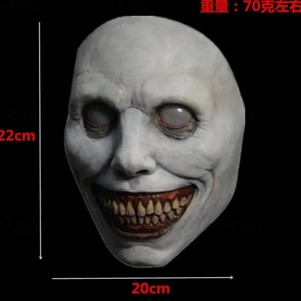 Scary Halloween Mask for Adults, Realistic and Durable Natural Latex Creepy Horror Mask for Cosplay