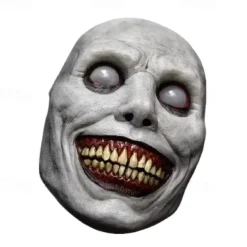 Scary Halloween Mask for Adults, Realistic and Durable Natural Latex Creepy Horror Mask for Cosplay