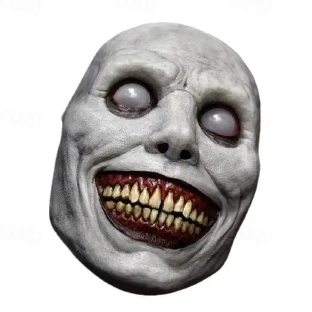 Scary Halloween Mask for Adults, Realistic and Durable Natural Latex Creepy Horror Mask for Cosplay