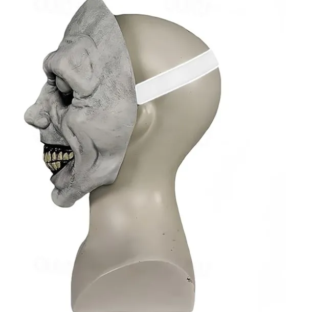 Scary Halloween Mask for Adults, Realistic and Durable Natural Latex Creepy Horror Mask for Cosplay