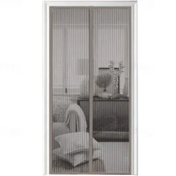 Screen Door Mesh Screen Door Simple Beautiful Screen Window Door Hands Free Magnetic Door Screen Automatic Closing Summer Curtain Net