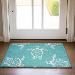 Sea Turtle Doormat Kitchen Mat Floor Mat Non-Slip Area Rug Oil Proof Rug Indoor Outdoor Mat Bedroom Decor Bathroom Mat Entrance Rug