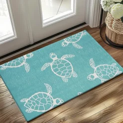 Sea Turtle Doormat Kitchen Mat Floor Mat Non-Slip Area Rug Oil Proof Rug Indoor Outdoor Mat Bedroom Decor Bathroom Mat Entrance Rug